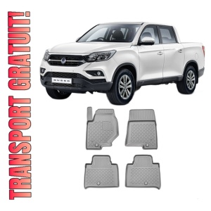 Set covorase SSANG YONG MUSSO, din 2018 - Prezent, covorase tavita, caroserie PICK-UP AL 3-LEA rand exclus, compatibile cu autoturismul SSANG YONG MUSSO, ARISTAR