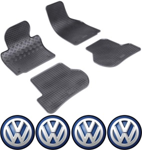 Set covorase Volkswagen Golf 5 Combi 06.2007 - 10.2003 - 2008 si 4 stickere rotunde Volkswagen accesorii pentru autoturismul tau - masina v4316