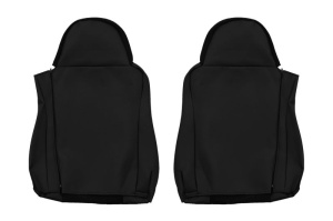 Set Huse Scaune Camion Tir DAF ACTROS MP4 / MP5 din 2011-2024, Auto, Model ELEGANCE S, Culoare Negru, 4x Stickere auto cu DAF - Img 3