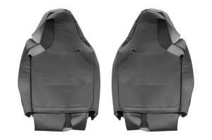 Set Huse Scaune Camion Tir MAN TGM II din 2020, Auto, Model ELEGANCE S, Culoare Gri, 4x Stickere auto cu MAN - Img 3