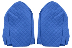 Set Huse Scaune Camion Tir MERCEDES-BENZ ACTROS MP2 / MP3 din 2002-2009, Auto, Model ELEGANCE Q, Culoare Albastru, 4x Stickere auto cu MERCEDES-BENZ - Img 3