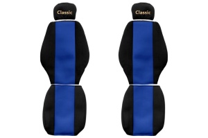 Set Huse Scaune Camion Tir MERCEDES-BENZ AXOR din 2002-2004, Auto, Model CLASSIC, Culoare Albastru, 4x Stickere auto cu MERCEDES-BENZ - Img 2
