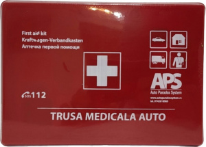 Set Kit siguranta auto cu saculet compact ce contine - Stingator spray 1kg, Trusa Medicala omolgata R.A.R, Vesta Reflectorizanta, Breloc Cadou AUDI , compatibil cu orice autoturism. accesorii pentru autoturismul tau - masina v67574