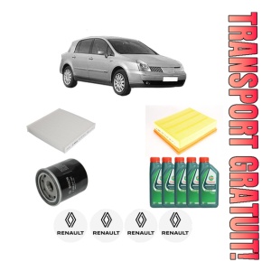 Set Pachet filtre revizie Bosch, 5 litrii ulei Castrol 10W40 RENAULT VEL SATIS (BJ0_) 3.5 (BJ01) din 2004, 4x Stickere auto cu RENAULT