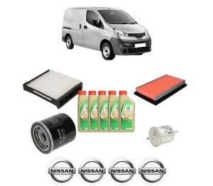 Set Pachet filtre revizie Bosch, 5 litrii ulei Castrol 5W30 NISSAN NV200 Van 1.6 16V (VM20, M20N, M20, M20L, M20M) din 2010, 4x Stickere auto cu NISSAN - Img 2