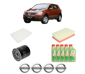 Set Pachet filtre revizie Bosch, 5 litrii ulei Castrol 5W30 NISSAN QASHQAI I (J10, NJ10) 1.6 LPG din 2010-2013, 4x Stickere auto cu NISSAN - Img 2