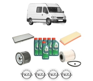 Set Pachet filtre revizie Bosch, 6 litrii ulei Castrol 10W40 OPEL MOVANO A Van (X70) 1.9 DTI (FD) din 2000-2001, 4x Stickere auto cu OPEL - Img 2