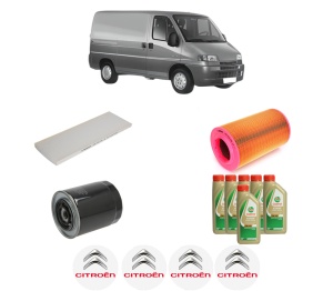 Set Pachet filtre revizie Bosch, 6 litrii ulei Castrol 5W40 CITROEN JUMPER I Van (230L) 2.8 HDi din 2000-2002, 4x Stickere auto cu CITROEN - Img 2