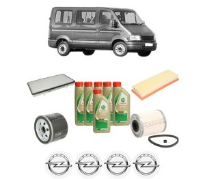 Set Pachet filtre revizie Bosch, 6 litrii ulei Castrol 5W40 OPEL MOVANO A Bus (X70) 1.9 DTI (JD) din 2000-2001, 4x Stickere auto cu OPEL - Img 2