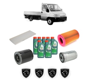 Set Pachet filtre revizie Bosch, 7 litrii ulei Castrol 10W40 PEUGEOT BOXER Platform/Chassis (ZCT_) 2.8 HDi din 2000-2001, 4x Stickere auto cu PEUGEOT - Img 2