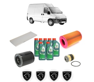 Set Pachet filtre revizie Bosch, 7 litrii ulei Castrol 10W40 PEUGEOT BOXER Van (244) 2.8 HDi din 2004-2006, 4x Stickere auto cu PEUGEOT - Img 2