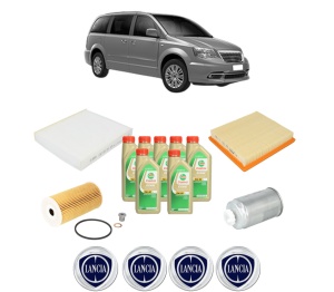 Set Pachet filtre revizie Bosch, 7 litrii ulei Castrol 5W30 LANCIA VOYAGER MPV (404_) 2.8 CRD (RT, 53) din 2011-2014, 4x Stickere auto cu LANCIA - Img 2