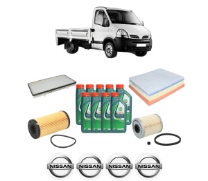 Set Pachet filtre revizie Bosch, 9 litrii ulei Castrol 10W40 NISSAN INTERSTAR Platform/Chassis (X70) dCi 115 din 2003, 4x Stickere auto cu NISSAN - Img 2