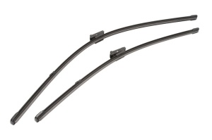 Set stergatoare AUDI A6 C7 (4G2, 4GC) din 2010-2018, pentru parbriz auto, 2 bucati, Valeo Silencio Xtrm, din cauciuc siliconat rezistent, 4 Stickere Auto AUDI v38533