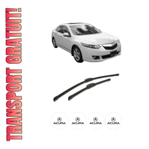 Set stergatoare auto ACURA TSX (CL_) din 2003-2008, pentru parbriz auto, 2 bucati, Bosch Aerotwin Retrofit, din cauciuc siliconat rezistent, 4 Stickere Auto ACURA