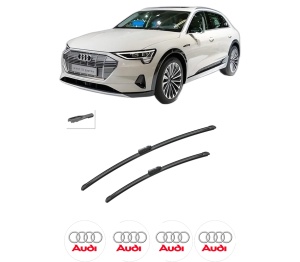 Set stergatoare auto AUDI E-TRON (GEN) din 2018-2020, pentru parbriz auto, 2 bucati, Bosch Aerotwin, din cauciuc siliconat rezistent, 4 Stickere Auto AUDI - Img 2