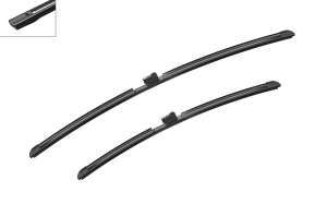 Set stergatoare auto AUDI Q8 (4MN, 4MT) din 2018-2020, pentru parbriz auto, 2 bucati, Bosch Aerotwin, din cauciuc siliconat rezistent, 4 Stickere Auto AUDI - Img 5