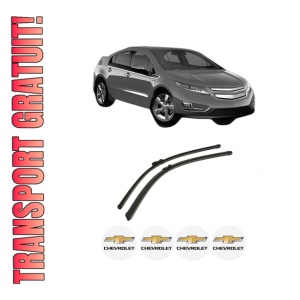 Set stergatoare auto CHEVROLET VOLT din 2011, pentru parbriz auto, 2 bucati, Bosch Aerotwin, din cauciuc siliconat rezistent, 4 Stickere Auto CHEVROLET