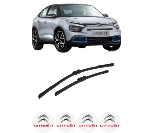 Set stergatoare auto CITROEN C4 III (BA_, BB_, BC_) din 2020-2024, pentru parbriz auto, 2 bucati, Bosch Aerotwin, din cauciuc siliconat rezistent, 4 Stickere Auto CITROEN - Img 2