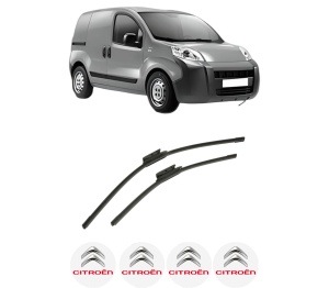 Set stergatoare auto CITROEN NEMO Box Body/MPV (AA_) din 2008-2010, pentru parbriz auto, 2 bucati, Bosch Aerotwin, din cauciuc siliconat rezistent, 4 Stickere Auto CITROEN - Img 2