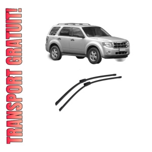 Set stergatoare auto FORD ESCAPE din 2012-2020, pentru parbriz auto, 2 bucati, Bosch Aerotwin Multi, din cauciuc siliconat rezistent, 4 Stickere Auto FORD