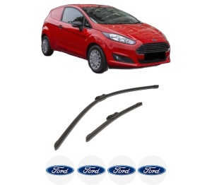 Set stergatoare auto FORD FIESTA VII Van din 2018-2020, pentru parbriz auto, 2 bucati, Bosch Aerotwin, din cauciuc siliconat rezistent, 4 Stickere Auto FORD - Img 2