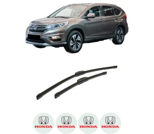 Set stergatoare auto HONDA CR-V V (RW_, RT_) din 2016-2023, pentru parbriz auto, 2 bucati, Bosch Aerotwin Retrofit, din cauciuc siliconat rezistent, 4 Stickere Auto HONDA - Img 2