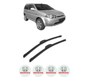Set stergatoare auto HONDA HR-V (GH_) din 1999-2005, pentru parbriz auto, 2 bucati, Bosch Aerotwin Retrofit, din cauciuc siliconat rezistent, 4 Stickere Auto HONDA - Img 2