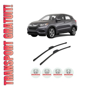 Set stergatoare auto HONDA HR-V (RV) din 2021, pentru parbriz auto, 2 bucati, Bosch Aerotwin Retrofit, din cauciuc siliconat rezistent, 4 Stickere Auto HONDA
