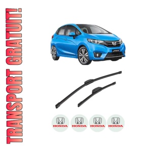 Set stergatoare auto HONDA JAZZ IV (GK_) din 2015-2017, pentru parbriz auto, 2 bucati, Bosch Aerotwin Retrofit, din cauciuc siliconat rezistent, 4 Stickere Auto HONDA