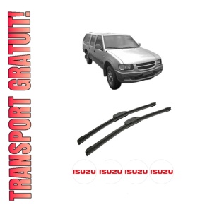 Set stergatoare auto ISUZU PICKUP (TF) din 1996-2002, pentru parbriz auto, 2 bucati, Bosch Aerotwin Retrofit, din cauciuc siliconat rezistent, 4 Stickere Auto ISUZU