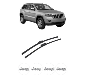 Set stergatoare auto JEEP GRAND CHEROKEE IV (WK, WK2) din 2010-2017, pentru parbriz auto, 2 bucati, Bosch Aerotwin Retrofit, din cauciuc siliconat rezistent, 4 Stickere Auto JEEP - Img 2