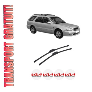 Set stergatoare auto KIA CLARUS Estate (GC) din 1998-2000, pentru parbriz auto, 2 bucati, Bosch Aerotwin Retrofit, din cauciuc siliconat rezistent, 4 Stickere Auto KIA