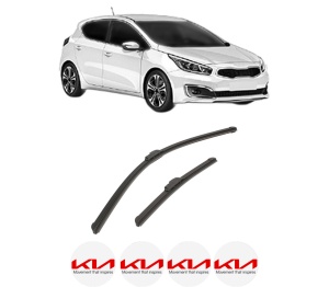 Set stergatoare auto KIA PRO CEE'D Hatchback Van (JD) din 2015-2018, pentru parbriz auto, 2 bucati, Bosch Aerotwin Retrofit, din cauciuc siliconat rezistent, 4 Stickere Auto KIA - Img 2
