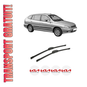 Set stergatoare auto KIA RIO I Hatchback (DC) din 2000-2005, pentru parbriz auto, 2 bucati, Bosch Aerotwin Retrofit, din cauciuc siliconat rezistent, 4 Stickere Auto KIA