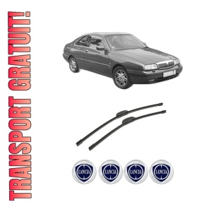 Set stergatoare auto LANCIA KAPPA Coupe (838_) din 1996-2001, pentru parbriz auto, 2 bucati, Bosch Aerotwin Retrofit, din cauciuc siliconat rezistent, 4 Stickere Auto LANCIA