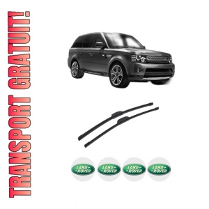 Set stergatoare auto LAND ROVER RANGE ROVER SPORT I (L320) din 2005-2013, pentru parbriz auto, 2 bucati, Bosch Aerotwin Retrofit, din cauciuc siliconat rezistent, 4 Stickere Auto LAND ROVER