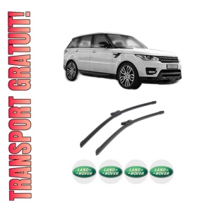 Set stergatoare auto LAND ROVER RANGE ROVER SPORT II (L494) din 2013-2022, pentru parbriz auto, 2 bucati, Bosch Aerotwin, din cauciuc siliconat rezistent, 4 Stickere Auto LAND ROVER