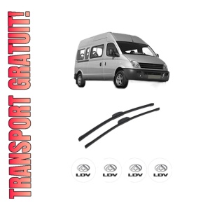 Set stergatoare auto LDV MAXUS Bus din 2005-2009, pentru parbriz auto, 2 bucati, Bosch Aerotwin Retrofit, din cauciuc siliconat rezistent, 4 Stickere Auto LDV