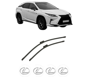 Set stergatoare auto LEXUS RX (_L2_) din 2015-2017, pentru parbriz auto, 2 bucati, Bosch Aerotwin, din cauciuc siliconat rezistent, 4 Stickere Auto LEXUS - Img 2
