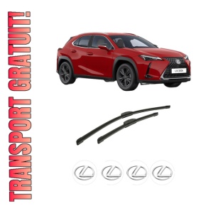 Set stergatoare auto LEXUS UX (_AA1_, _AH1_, _MA1_) din 2018-2024, pentru parbriz auto, 2 bucati, Bosch Aerotwin Retrofit, din cauciuc siliconat rezistent, 4 Stickere Auto LEXUS