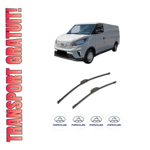Set stergatoare auto MAXUS eDELIVER 3 Van din 2020, pentru parbriz auto, 2 bucati, Bosch Aerotwin Retrofit, din cauciuc siliconat rezistent, 4 Stickere Auto MAXUS