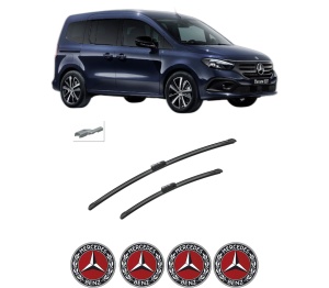 Set stergatoare auto MERCEDES-BENZ EQT (W420) din 2023, pentru parbriz auto, 2 bucati, Bosch Aerotwin, din cauciuc siliconat rezistent, 4 Stickere Auto MERCEDES-BENZ - Img 2