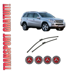 Set stergatoare auto MERCEDES-BENZ GL-CLASS (X164) din 2006-2012, pentru parbriz auto, 2 bucati, Bosch Aerotwin, din cauciuc siliconat rezistent, 4 Stickere Auto MERCEDES-BENZ