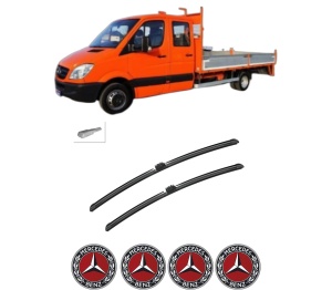 Set stergatoare auto MERCEDES-BENZ SPRINTER 3-t Platform/Chassis (B910, B907) din 2018-2021, pentru parbriz auto, 2 bucati, Bosch Aerotwin, din cauciuc siliconat rezistent, 4 Stickere Auto MERCEDES-BENZ - Img 2