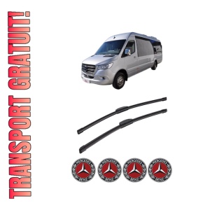 Set stergatoare auto MERCEDES-BENZ SPRINTER CLASSIC 4,6-t Van (B909) din 2017, pentru parbriz auto, 2 bucati, Bosch Aerotwin Retrofit, din cauciuc siliconat rezistent, 4 Stickere Auto MERCEDES-BENZ