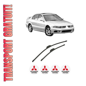 Set stergatoare auto MITSUBISHI GALANT IX Saloon (DJ_, ED_, EF_) din 2003, pentru parbriz auto, 2 bucati, Bosch Aerotwin Retrofit, din cauciuc siliconat rezistent, 4 Stickere Auto MITSUBISHI