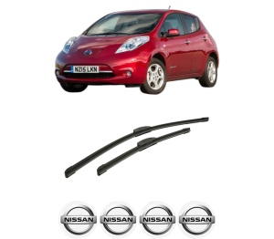 Set stergatoare auto NISSAN LEAF (ZE0) din 2010-2017, pentru parbriz auto, 2 bucati, Bosch Aerotwin Retrofit, din cauciuc siliconat rezistent, 4 Stickere Auto NISSAN - Img 2