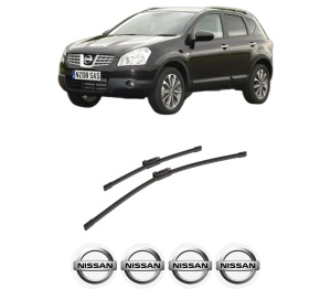 Set stergatoare auto NISSAN QASHQAI +2 VAN (JJ10E) din 2008-2014, pentru parbriz auto, 2 bucati, Bosch Aerotwin, din cauciuc siliconat rezistent, 4 Stickere Auto NISSAN - Img 2