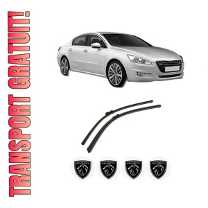 Set stergatoare auto PEUGEOT 508 I (8D_) din 2010-2018, pentru parbriz auto, 2 bucati, Bosch Aerotwin, din cauciuc siliconat rezistent, 4 Stickere Auto PEUGEOT
